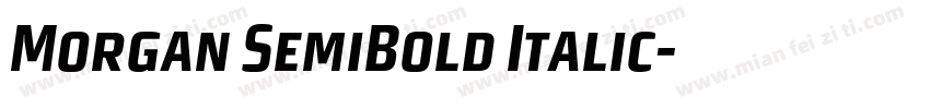 Morgan SemiBold Italic字体转换